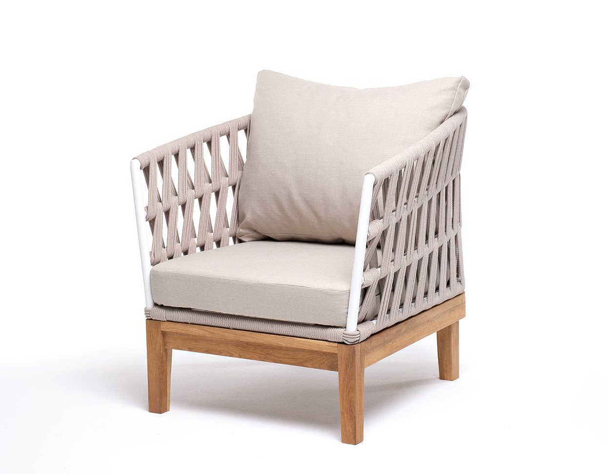 Плетеное кресло Диего из дуба, бежевое салфетница foxwoodrus из светлого дуба 15х5х9 см