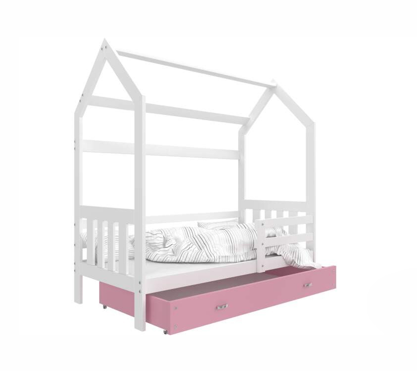 Детская кроватка Домовенок 2 кровать соня вариант 4 с защитой по центру выкатные ящики приобретаются отдельно лаванда