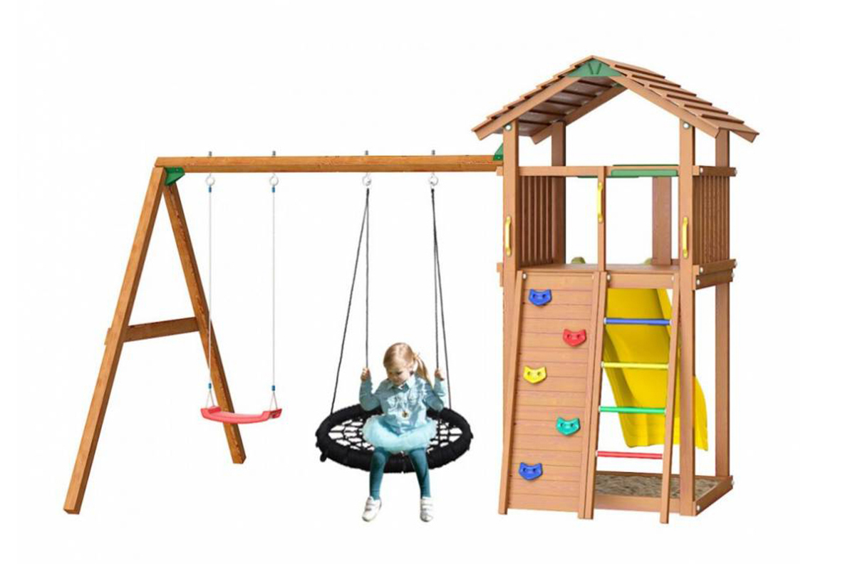 Детский игровой комплекс Jungle Cottage JC8 красноголовик подосиновик сосновый уральский дачник
