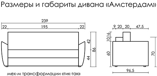 Схема дивана амстердам