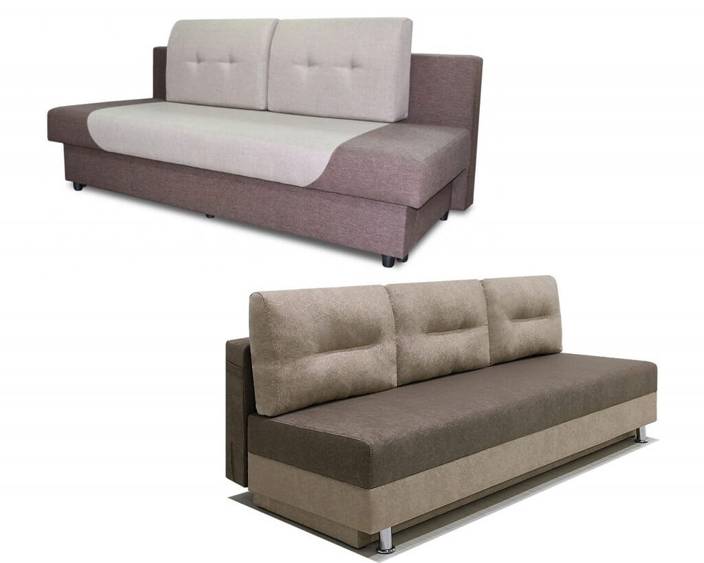 Размеры дивана без подлокотников