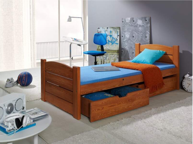 Детская кроватка Муза 4 кровать соня вариант 4 с защитой по центру выкатные ящики приобретаются отдельно лаванда