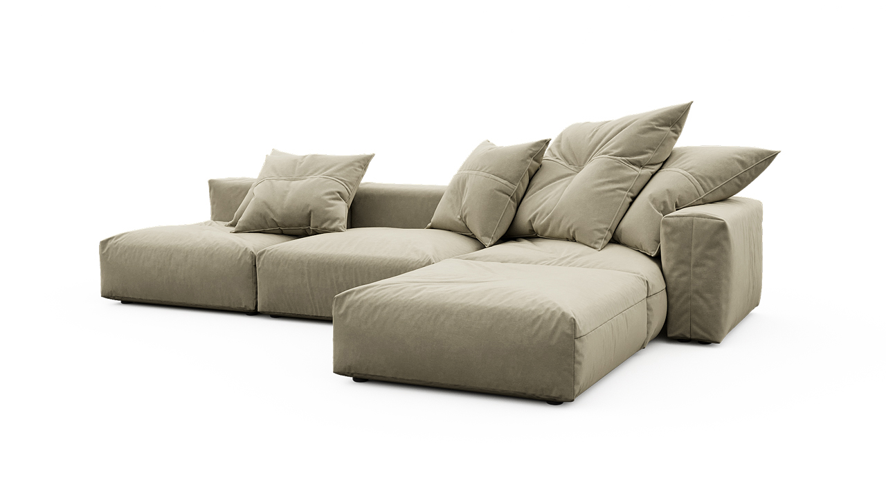 Диван угловой с оттоманкой Фиджи большой угловой диван эдинбург с оттоманкой правый lounge 06 дуб седой