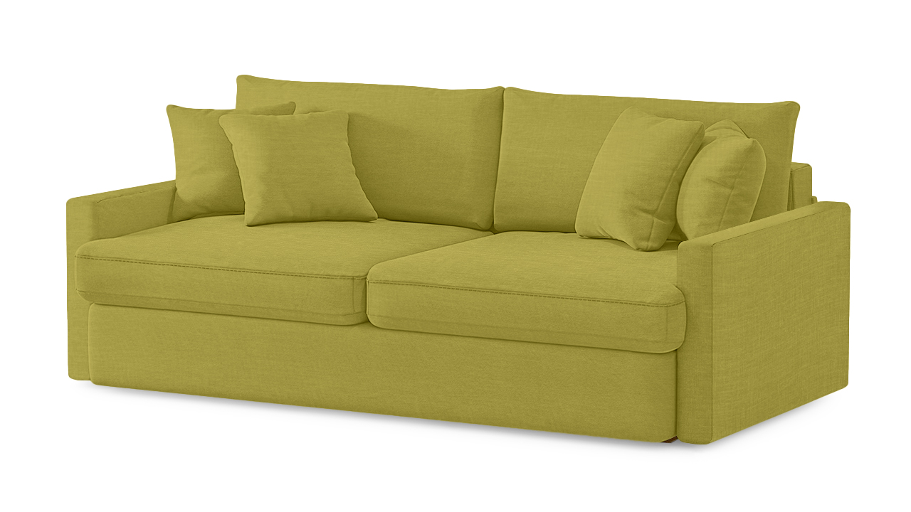 Диван еврокнижка Стелф Лайт диван прямой дубай лайт полки слева микровельвет зелёный