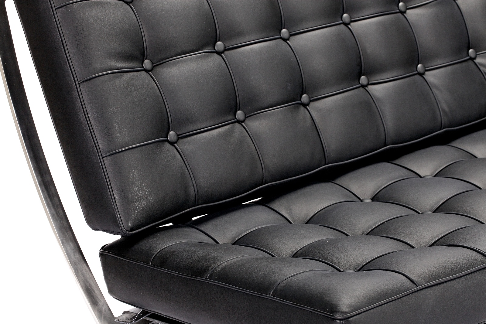 Двухместный диван «Barcelona Black Sofa»