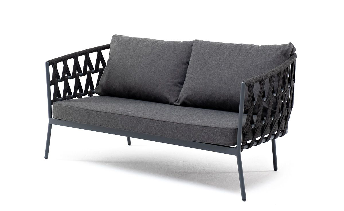 Двухместный диван из роупа Диего темно-серый жен свитшот арт 19 0373 темно серый р 44