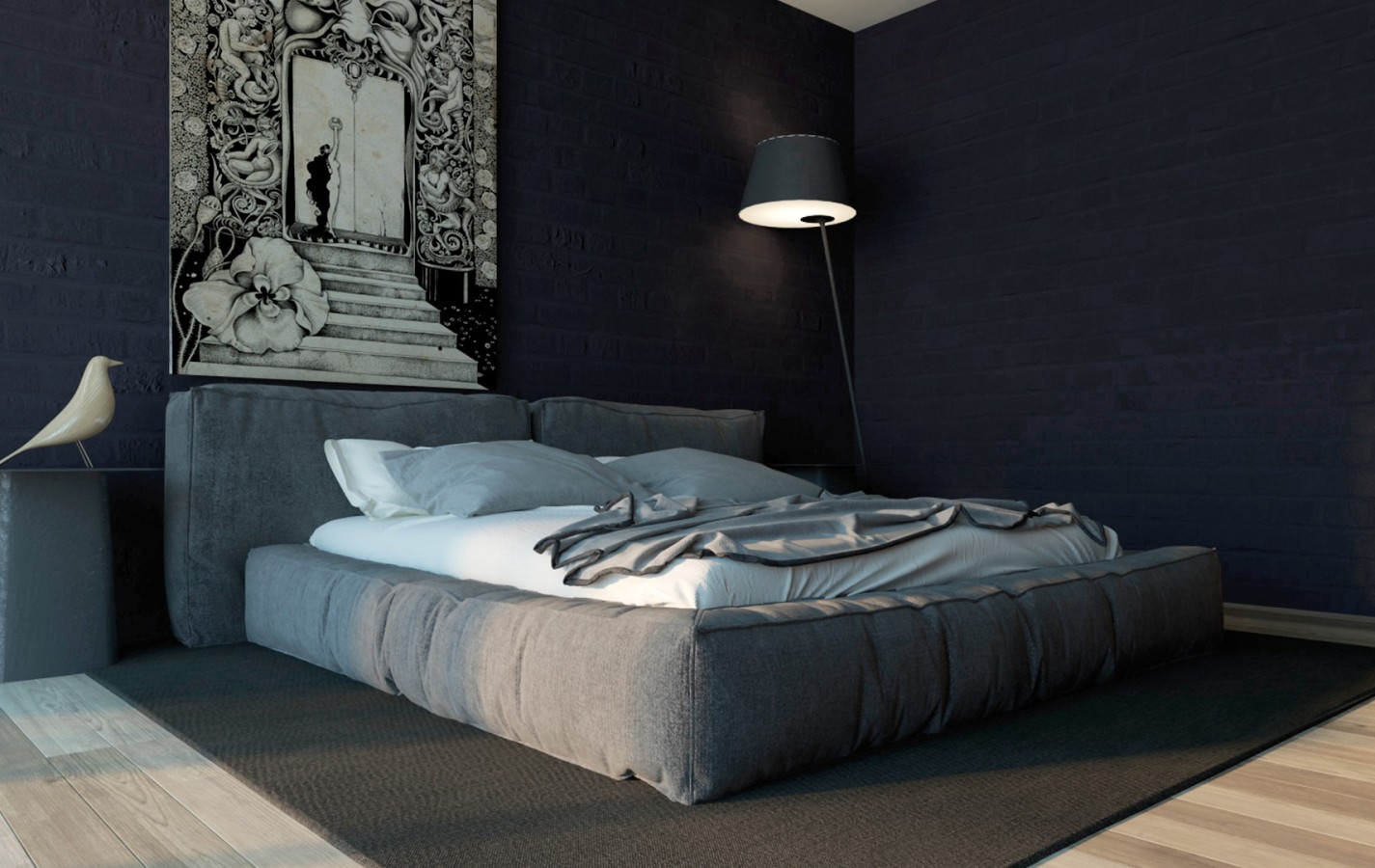 Интерьерная кровать Латона-3 двуспальная кровать штерн дуб вотан 140х200 см