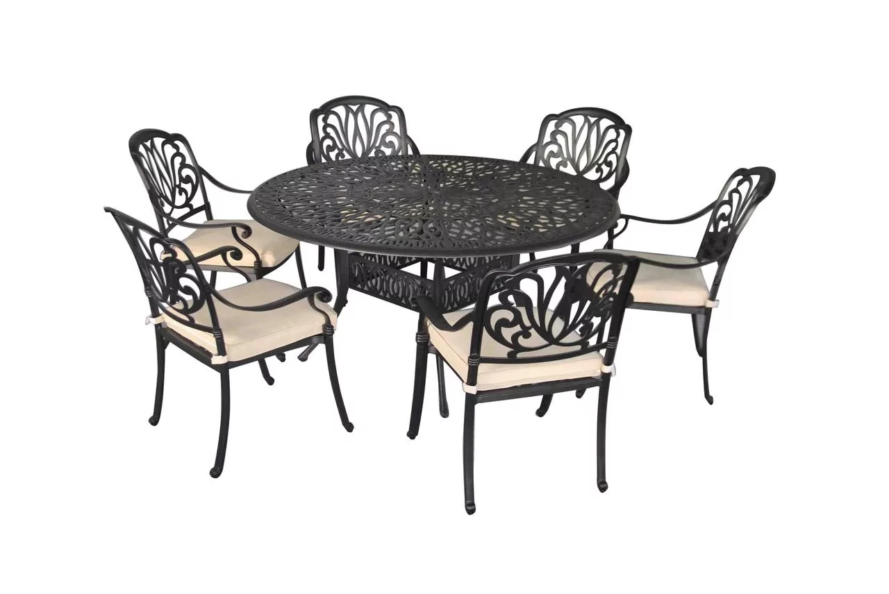Комплект мебели из алюминия William VI набор садовой мебели для обеда сст к2 1 металл коричневый серый стол и 4 стула