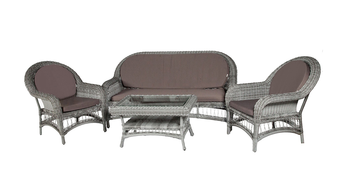 Кофейный комплект мебели CHELSEA 3 серый готовый комплект eglo led stripe a 98296