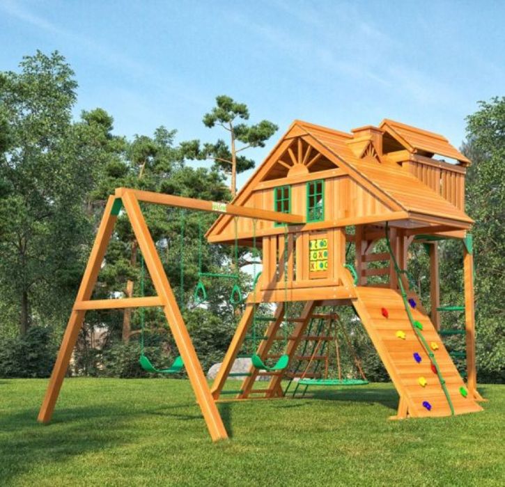 Детский игровой комплекс Крепость Фани DELUXE детский игровой комплекс панда фани tower со скалодромом