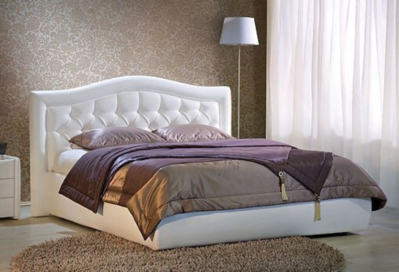 Интерьерная кровать Тория газлифт 80n silver с доводчиком