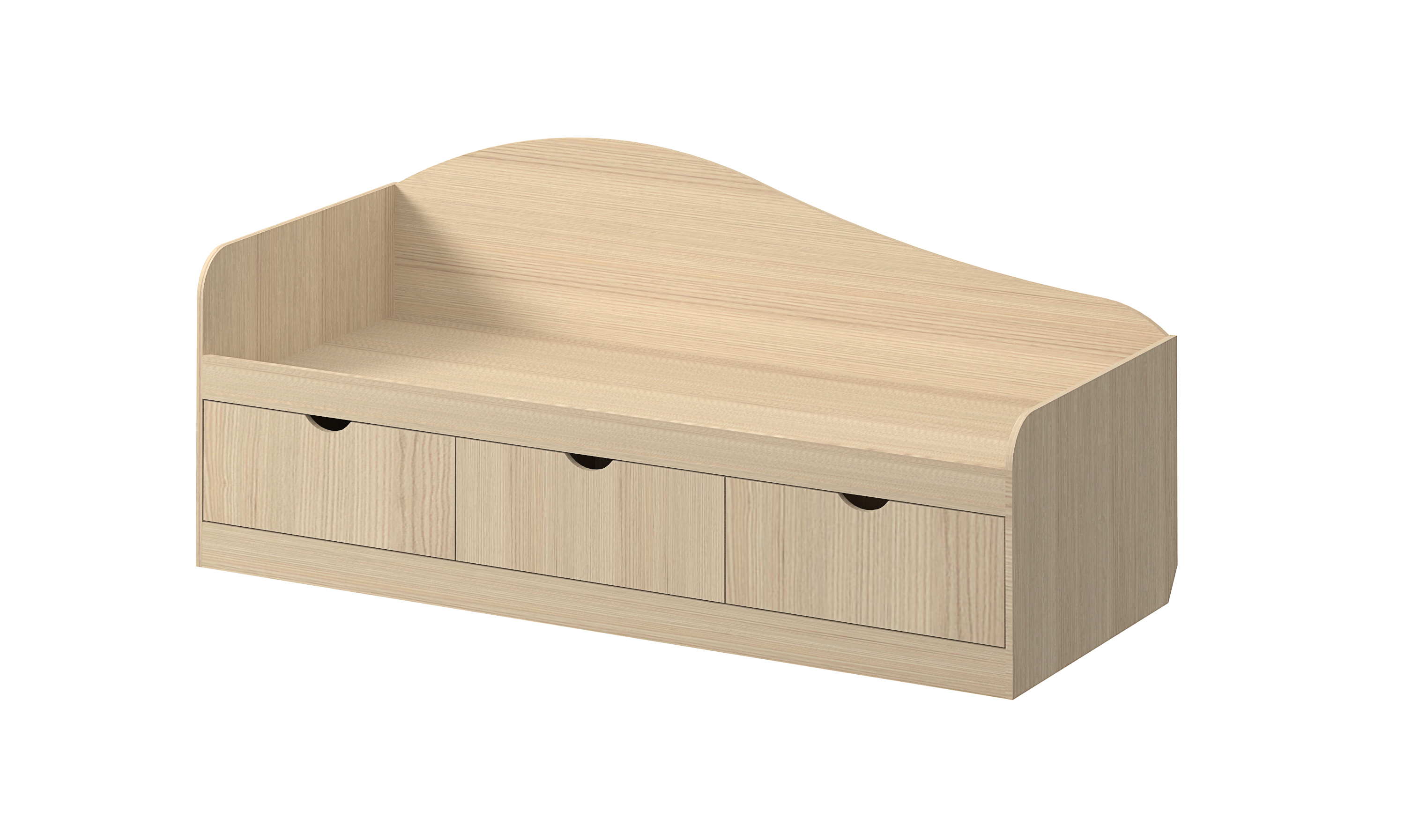 кровать деревянная с ящиками для хранения 90х200