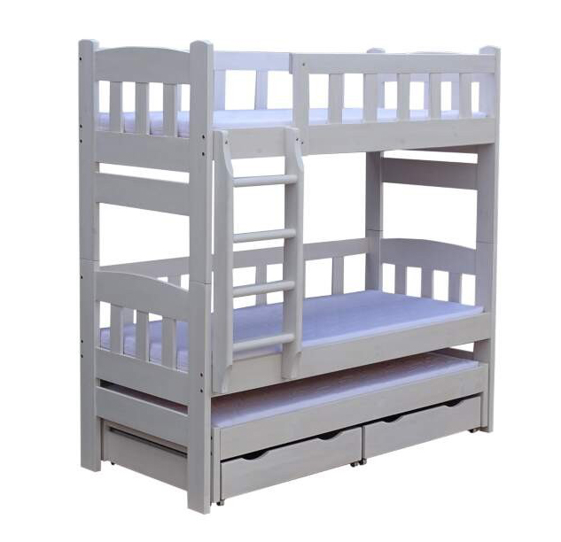 Двухъярусная кроватка Фьюжен 2 кровать соня вариант 4 с защитой по центру выкатные ящики приобретаются отдельно лаванда