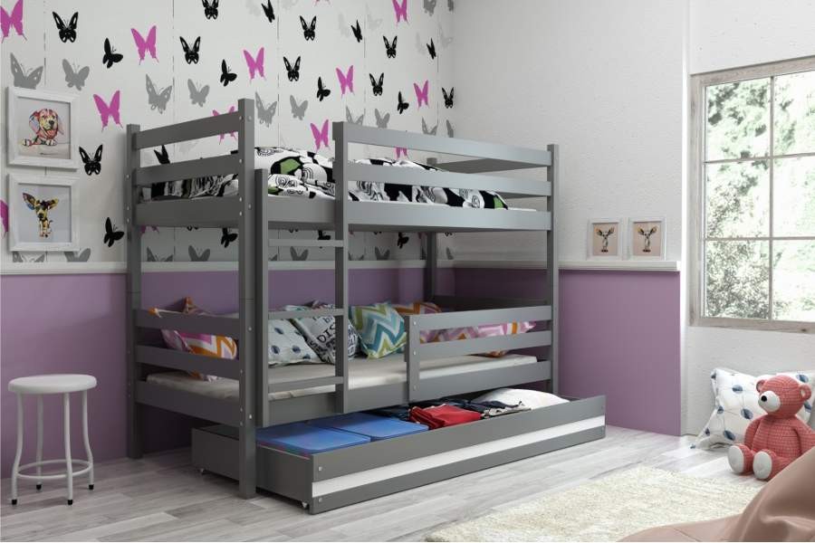 Детская кроватка Юниор кровать соня вариант 4 с защитой по центру выкатные ящики приобретаются отдельно лаванда