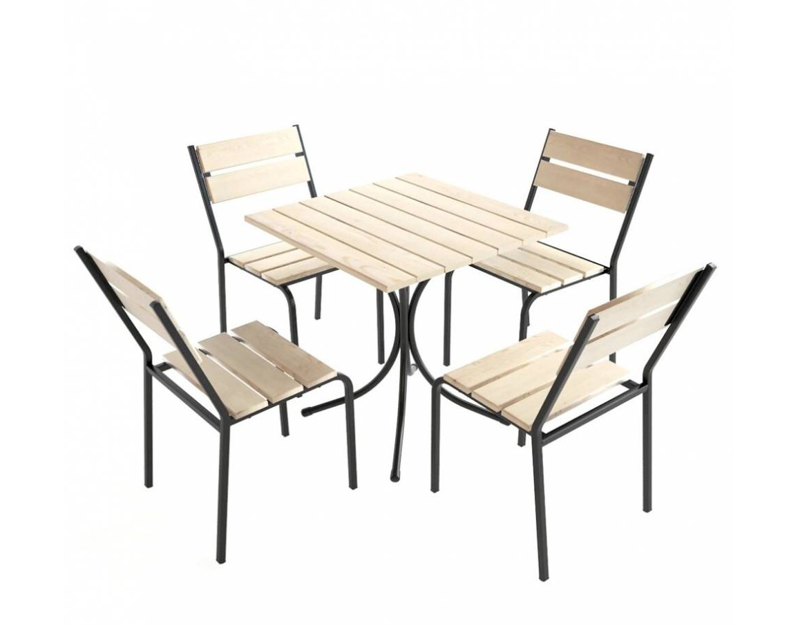 комплект мебели для кафе стол и 4 стула