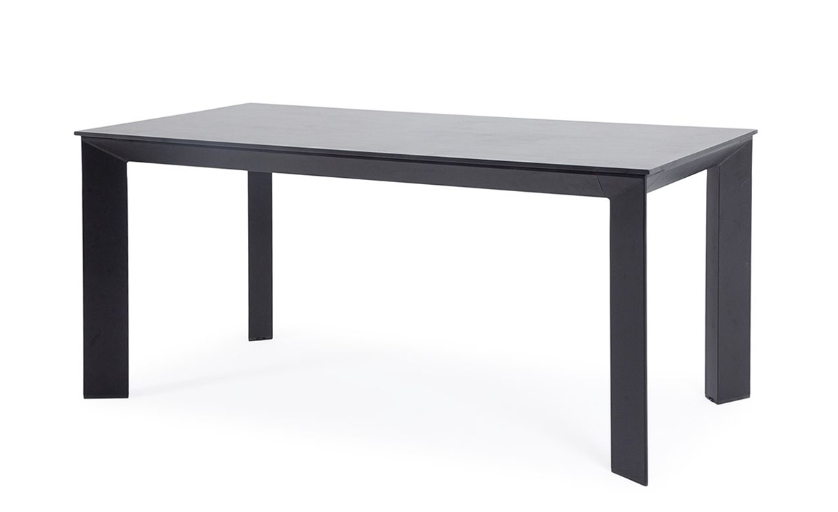 Обеденный стол из HPL 160 Венето серый гранит цифры на дверь 6 чёрный amig артикул 6 4