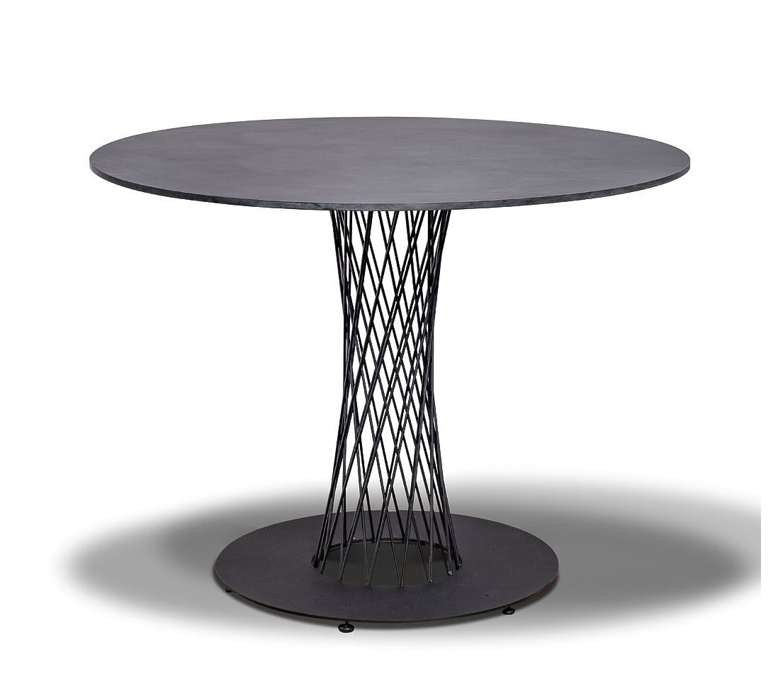 Обеденный стол из HPL Диего 100 серый гранит кпб фэнтези серый р cем с простыней на резинке 180х200