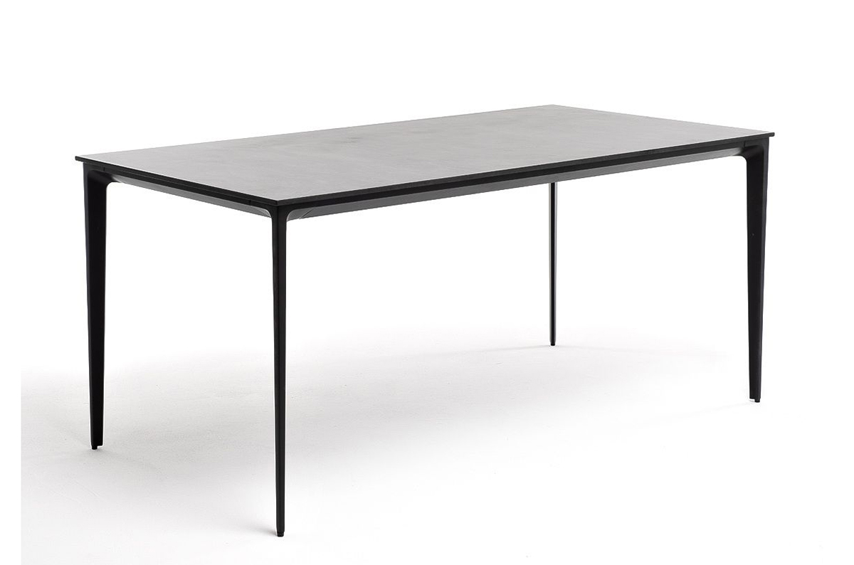 Обеденный стол Малага из HPL 160 серый гранит цифры на дверь 6 чёрный amig артикул 6 4