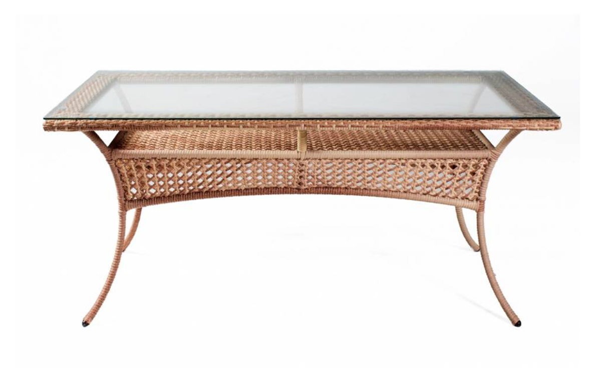 Стол обеденный DECO 150 прямоугольный светло-коричневый подхват для штор из кожзаменителя 35 × 2 5 см коричневый