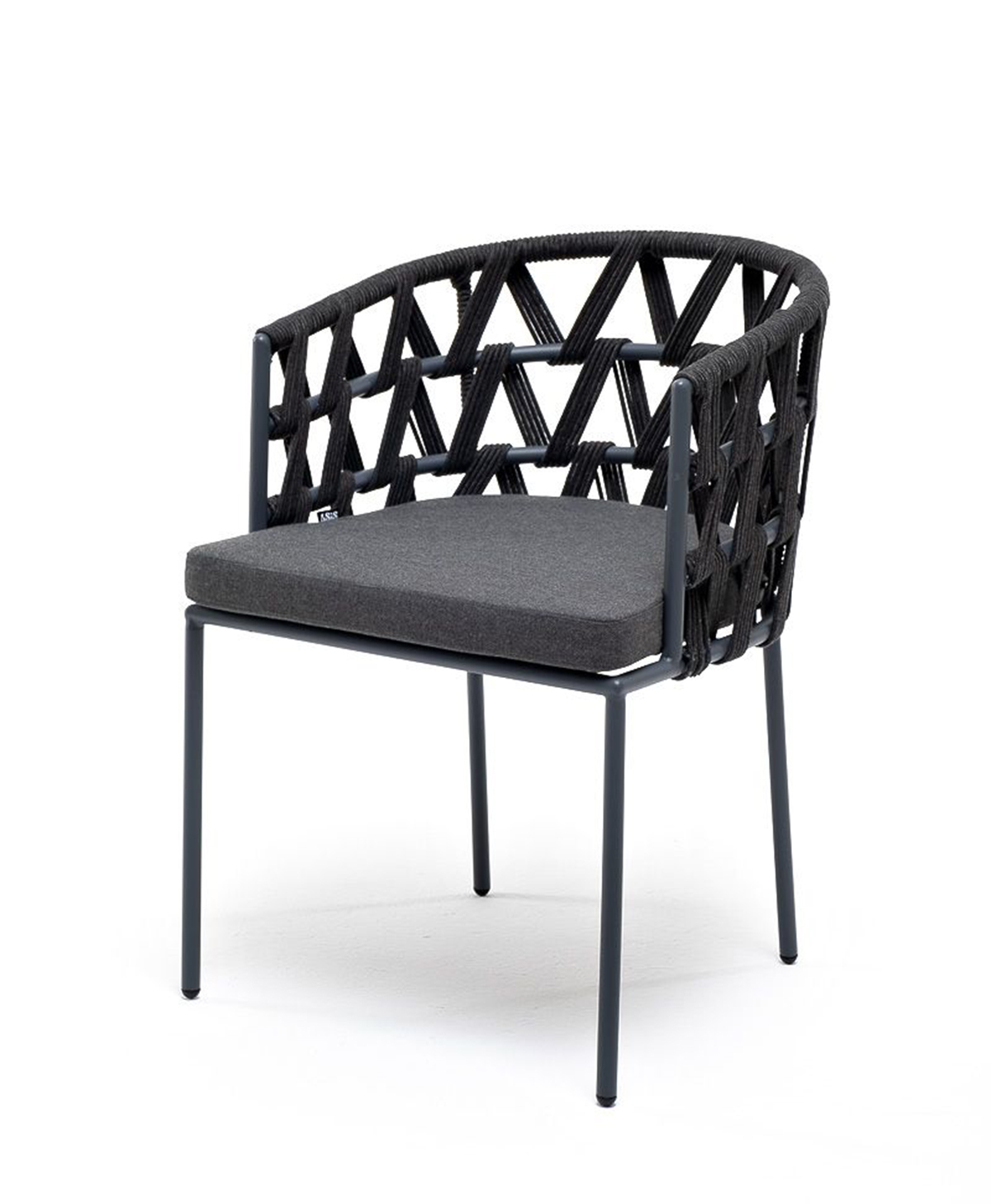Плетеный стул из роупа Диего темно-серый кпб фэнтези серый р cем с простыней на резинке 180х200