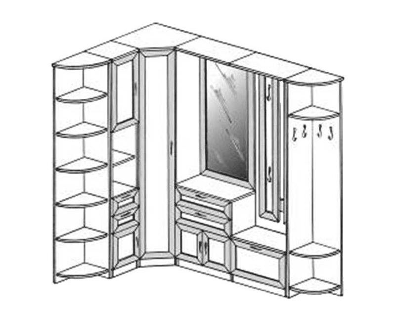 Проект угловой прихожей