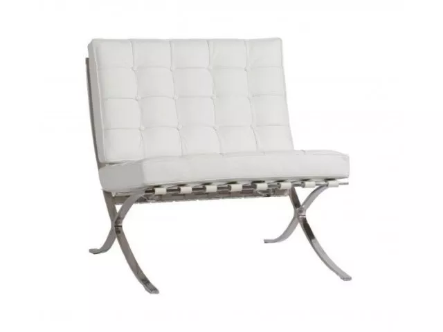 DG-HOME Кресло Barcelona Chair White Premium