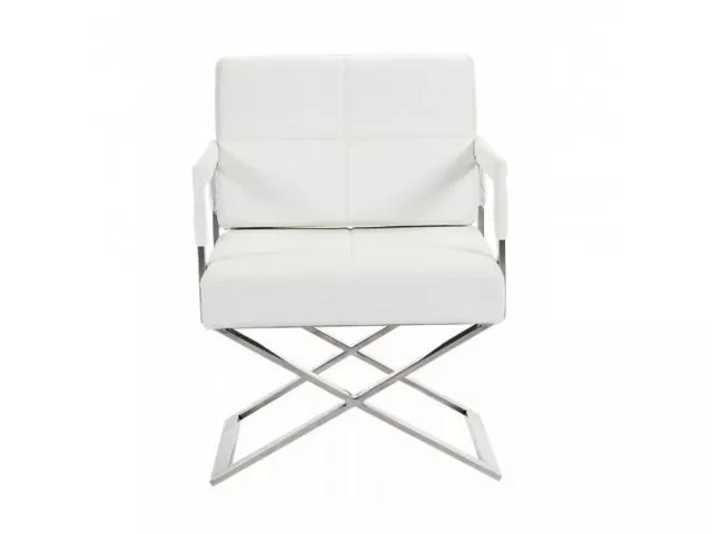 DG-HOME Кресло Aster X Chair White Premium Leather