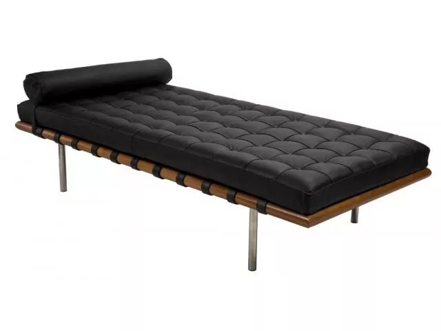 DG-HOME Кушетка Barcelona Bed Black Leather