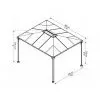 Открытая беседка MARTINIQUE 3600 GARDEN GAZEBO