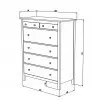 Комод с 6 ящиками Hemnes Хемнэс Икеа