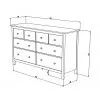 Комод с 8 ящиками Hemnes Хемнэс Икеа