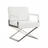 DG-HOME Кресло Aster X Chair White Premium Leather