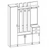 Модульная прихожая Горизонт-6