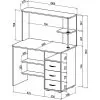 Письменный стол с надстройкой Форест-11