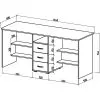 Письменный стол для двоих Форест-8