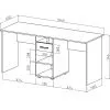 Письменный стол для двоих Остин-7