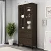 Шкаф-витрина с 3 ящиками Hemnes Хемнэс Икеа