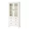 Шкаф-витрина с 3 ящиками Hemnes Хемнэс Икеа