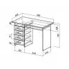 Письменный стол Милан-1 с надставкой