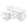 Компьютерный угловой стол Краст-3