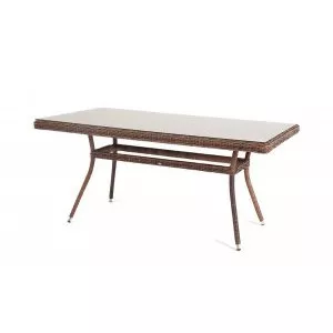 Обеденный стол Латте 140 см коричневый