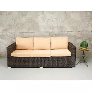 Плетеный трехместный диван KARL