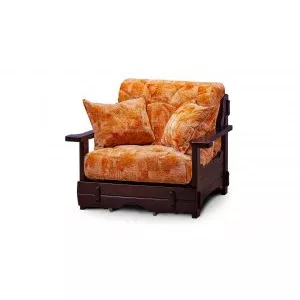 Кресло-кровать Япет с деревянными подлокотниками