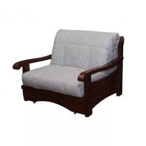 Кресло-кровать Рея с деревянными подлокотниками