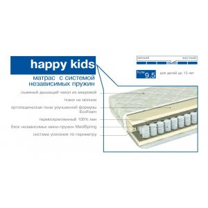 Матрас детский mediflex kids happy