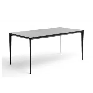 Обеденный стол Малага из HPL 140 серый гранит
