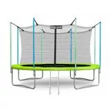 Батут Atlas Sport 374 см (12 ft) с внутренней сеткой и лестницей GREEN