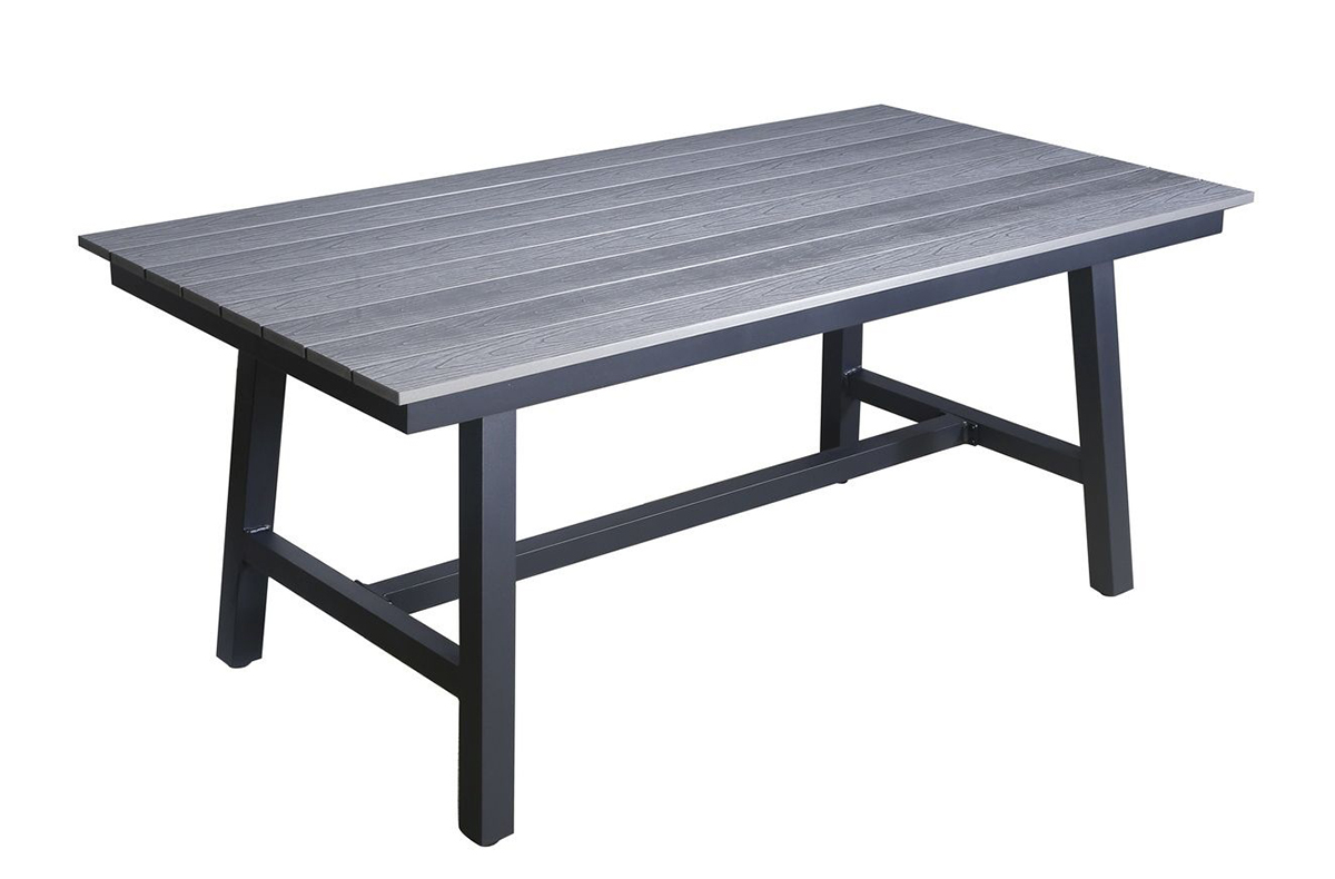Обеденный стол Сан Ремо из ДПК, темно-серый муж брюки арт 18 0916 серый р 58