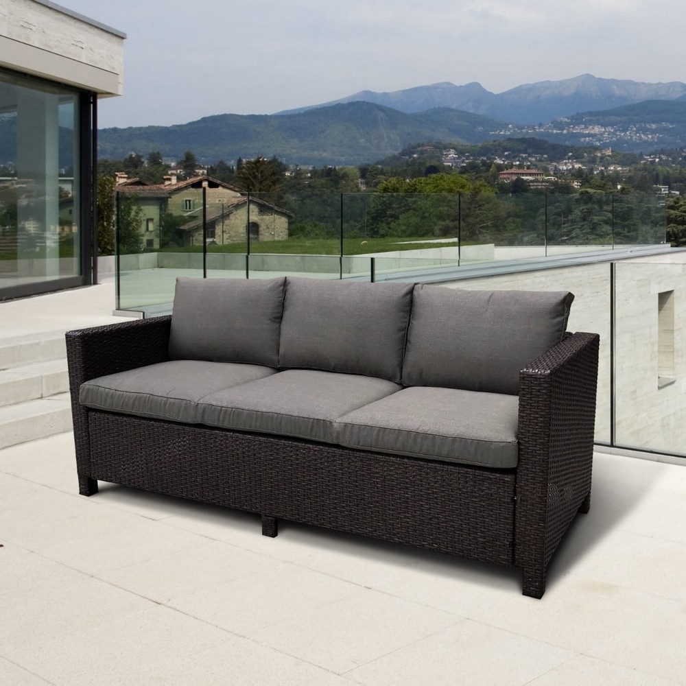 Плетеный диван S65A-W53 Brown Афина комплект плетеной мебели t347 s65a y380a w53 brown афина