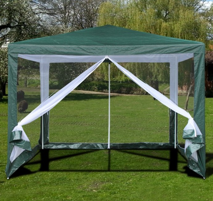 Садовый шатер AFM-1040NA сетка москитная с крепежом и пвх профилями для дверных проемов 1 5×2 1 м в пакете